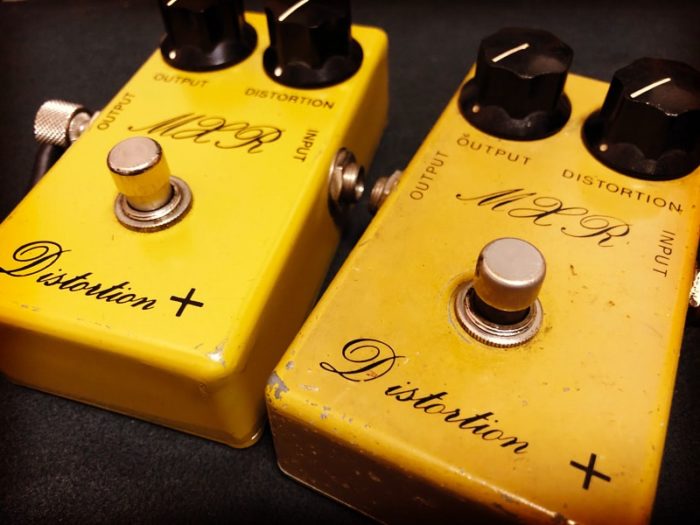 ignition/of/mass-products//所有のMXR Distortion+ 1974年製（BUD BOX）と1975年製の写真